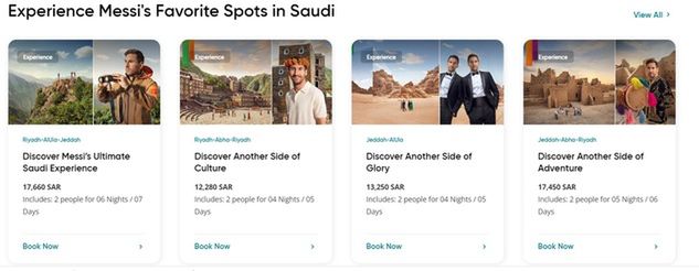 Messi reklamujący turystykę w Arabii Saudyjskie źródło: visitsaudi.com