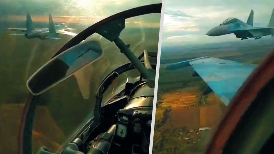 "Strażnicy nieba". Niezwykły film z kabiny myśliwca