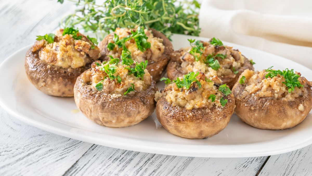 Faszerowane pieczarki