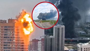 Moskwa w ogniu. Nagrania z potężnego ataku dronów na stolicę Rosji