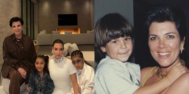 Kris Jenner wrzuciła serię STARYCH zdjęć. Poznajecie, która to Kim, Khloe i Kourtney?