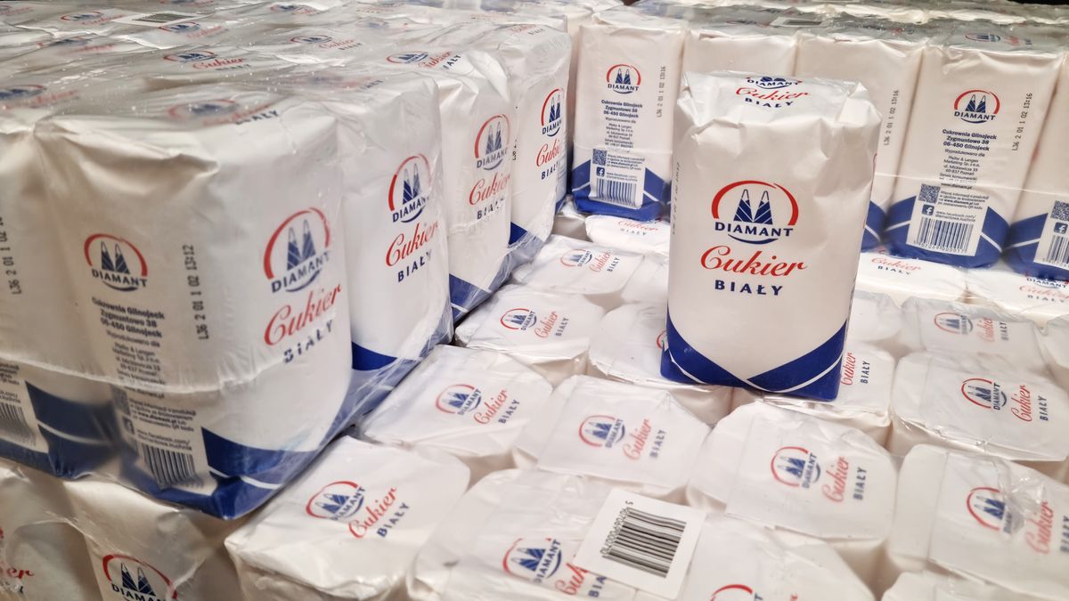 Na zdjęciu paleta cukru