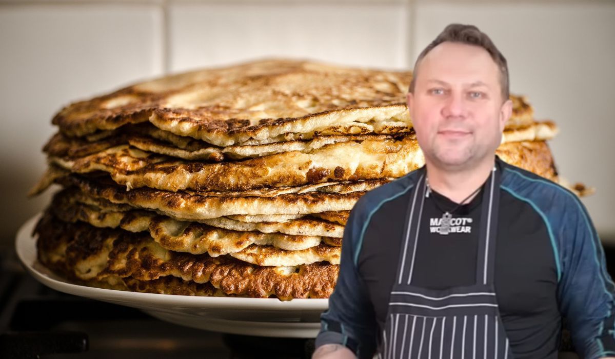 Tomasz Strzelczyk zawsze dodaje ten składnik do naleśników. Wychodzą puszyste jak chmurka