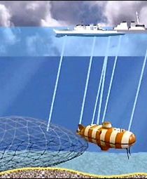 Batyskaf wydobywany z dna