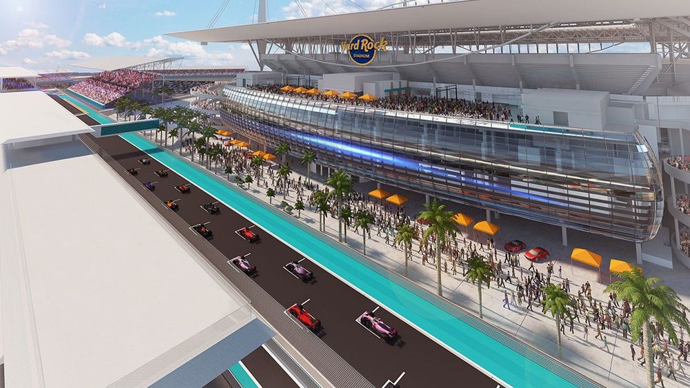 Zdjęcie okładkowe artykułu: Twitter / Formula 1 / Na zdjęciu: projekt toru F1 w Miami