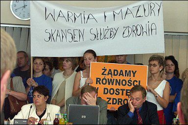 Protest pracowników służby zdrowia