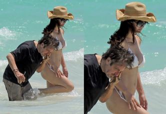 77-letni Al Pacino całuje na plaży 38-letnią kochankę! (ZDJĘCIA)