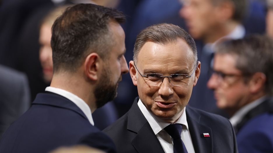 WASHINGTON, DC - JULY 11: Polish President Andrzej Duda attends a meeting of the heads of state of the North Atlantic Council, Indo-Pacifc Partners and the European Union, during the 2024 NATO Summit on July 11, 2024 in Washington, DC. NATO leaders convene in Washington this week for its annual summit to discuss future strategies and commitments and mark the 75th anniversary of the alliance’s founding (Photo by Kevin Dietsch/Getty Images)