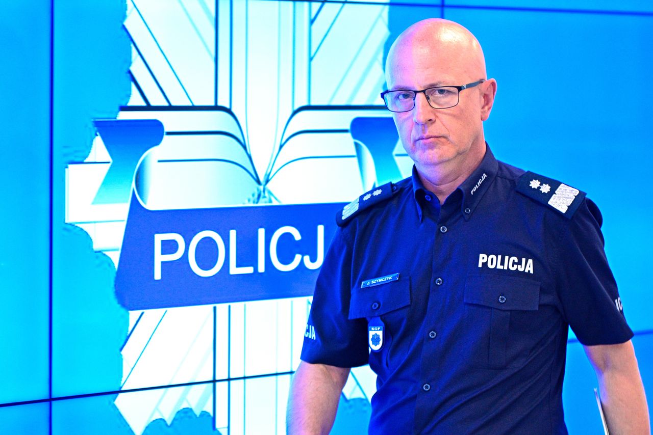Komendant główny policji Jarosław Szymczyk