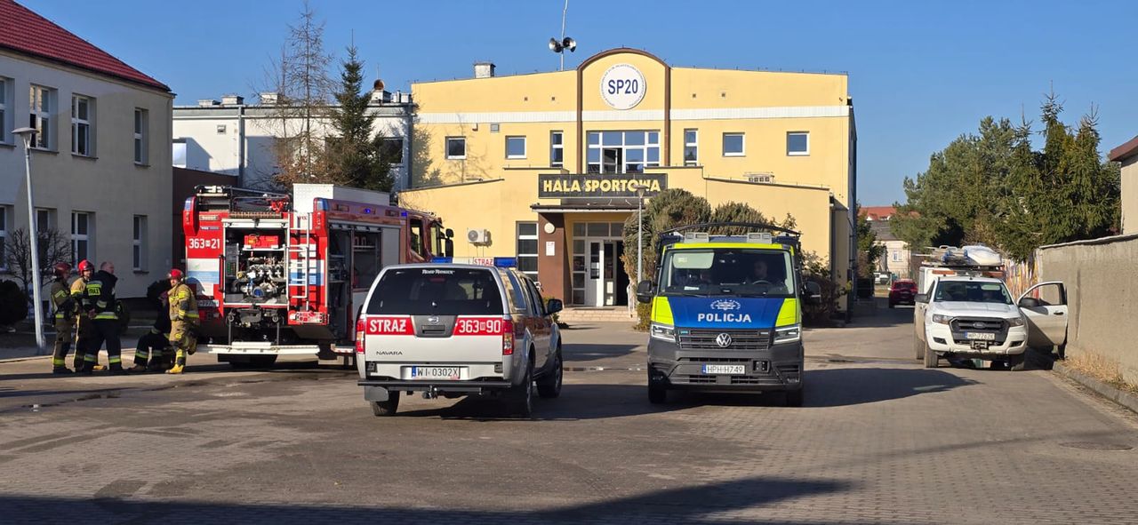 Pożar w Szkole Podstawowej nr 20 w Płocku. Ewakuowano blisko 150 osób!