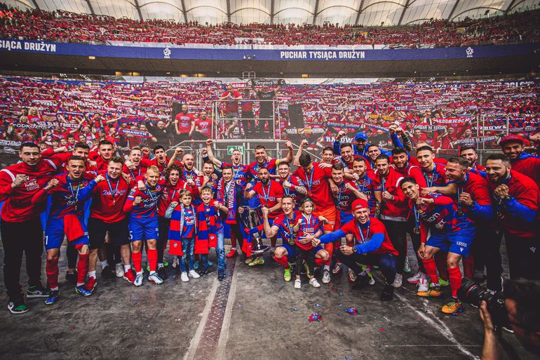 Raków Częstochowa po zdobyciu mistrzostwa Polski