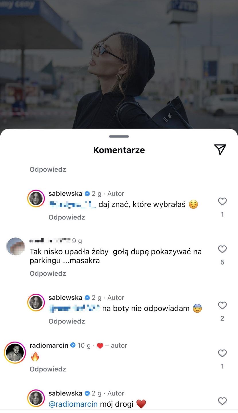 Nieprzychylne komentarze pod zdjęciem Mai Sablewskiej