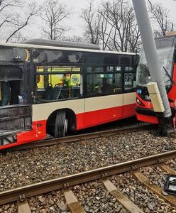Tramwaj zderzył się z autobusem. 15 osób poszkodowanych