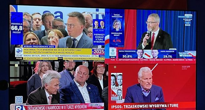 Sondażowe wyniki wyborów przyciągnęły miliony widzów. TVN24 przed Republiką