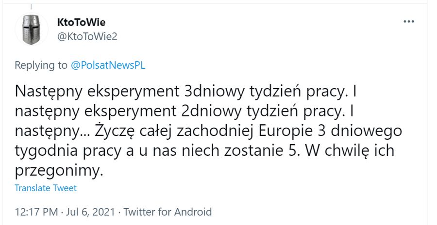 Czterodniowy tydzień pracy