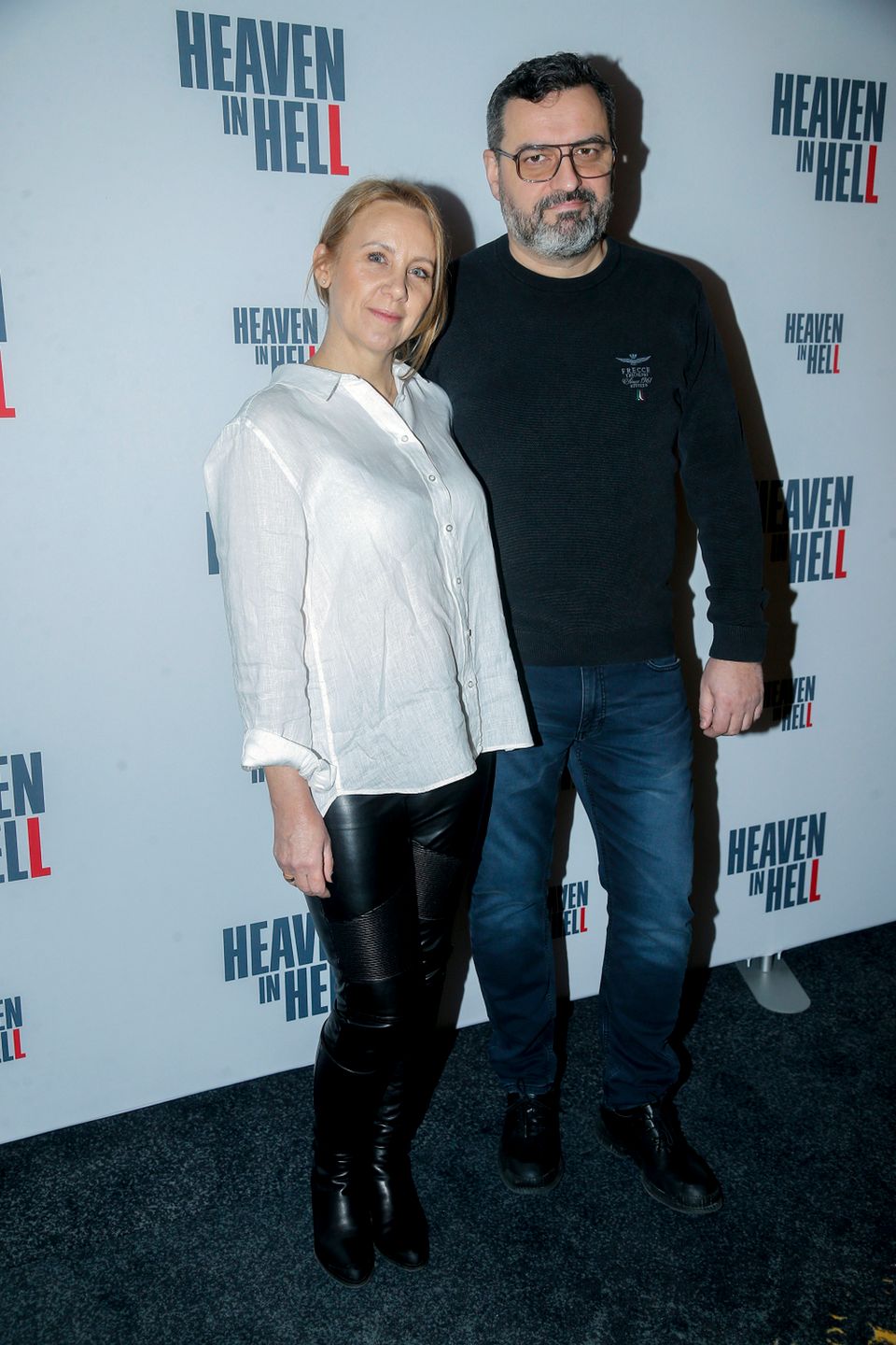 Tomasz Mandes, Ewa Lewandowska - konferencja filmu Heaven in Hell