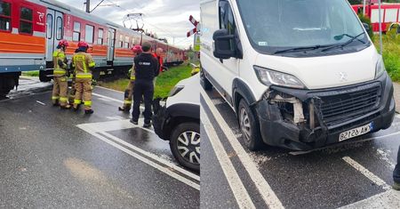 Kolejny wypadek na torach. Zderzenie pojazdu z pociągiem