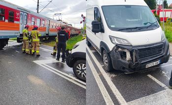 Kolejny wypadek na torach. Zderzenie pojazdu z pociągiem