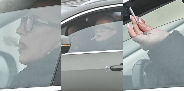 Nonszalancka Krystyna Janda PUSZCZA DYMKA w swoim leksusie za 300 tysięcy (ZDJĘCIA)