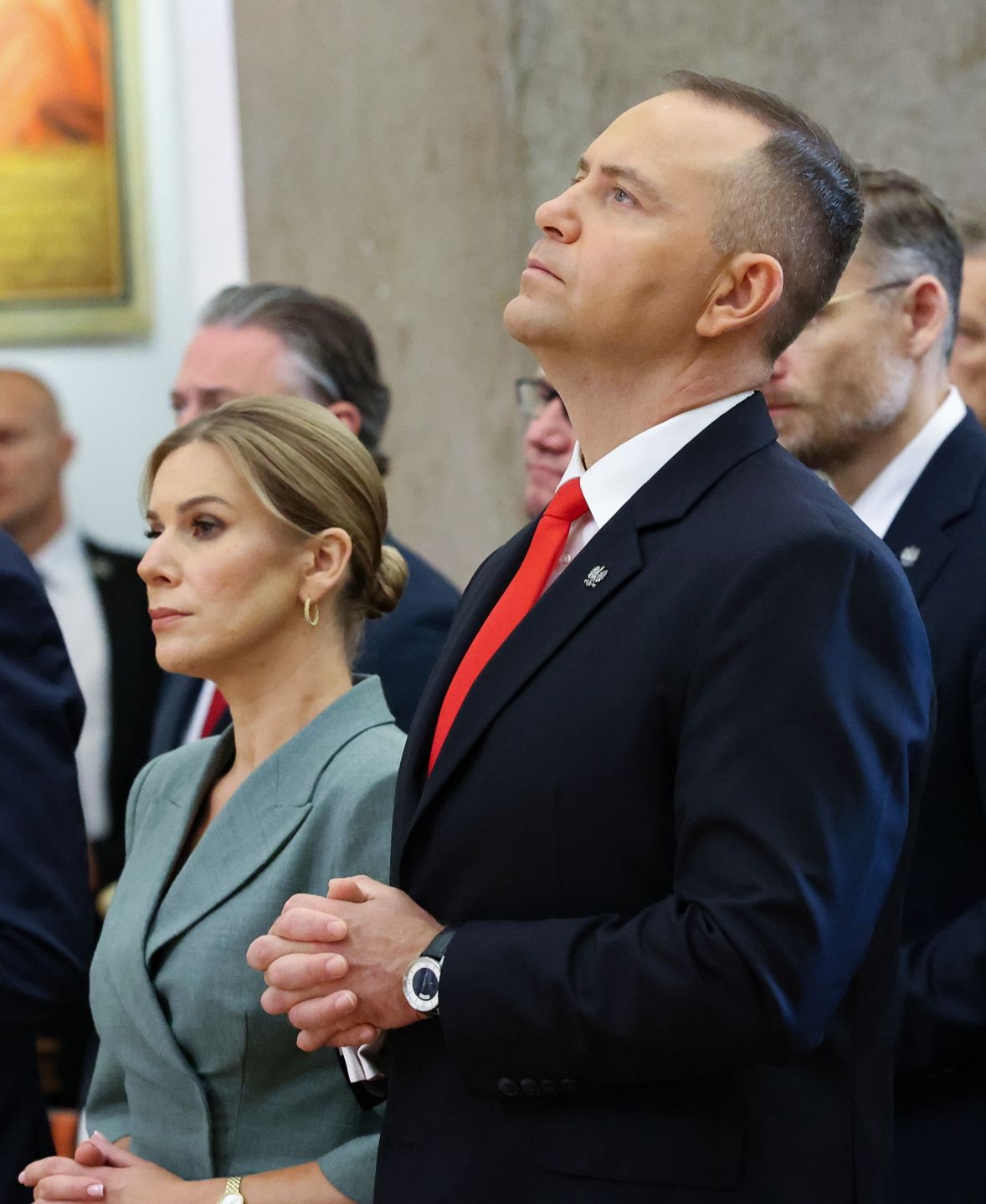 Karol i Marta Nawroccy na obchodach Święta Wojska Polskiego