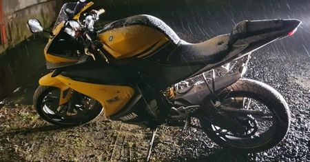 Lwówek Śląski. Pościg za motocyklistą w środku zimy. Wszystko przez narkotyki