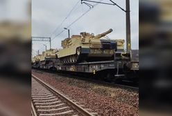 Broń z USA w Polsce. Transport potężnych Abramsów nagrany