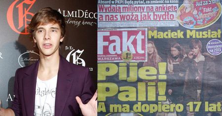 "Fakt": "Musiał PIJE i PALI, a ma dopiero 17 lat!"