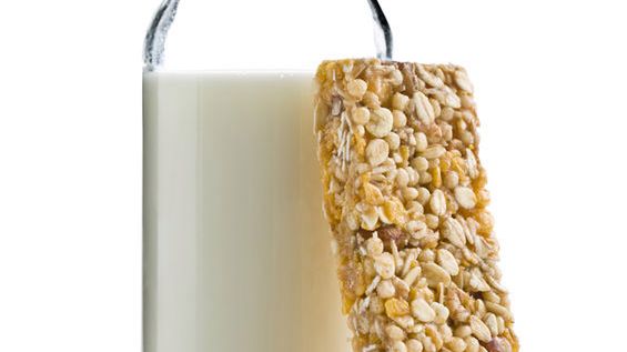 Baton z mleka i płatków