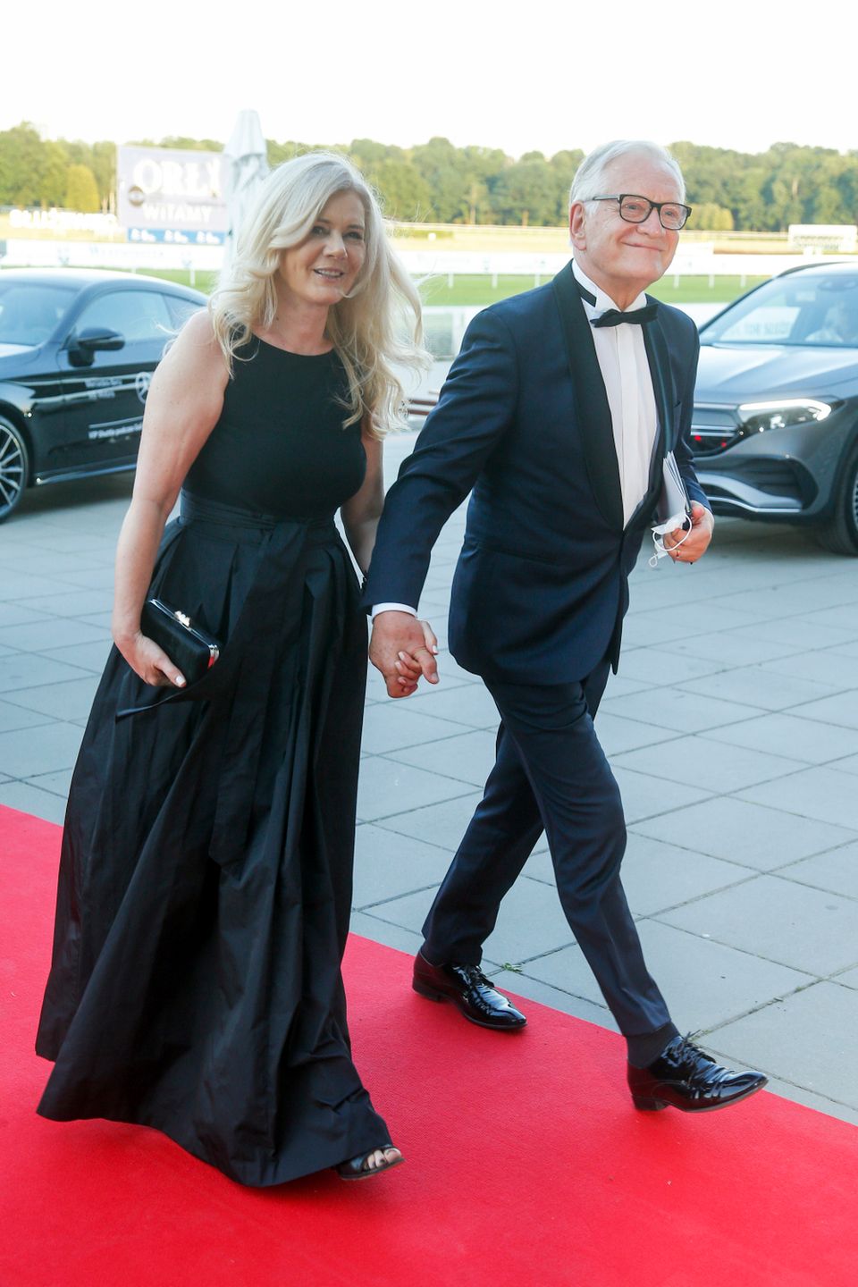 Orły 2021. Kreacje gwiazd: Andrzej Seweryn, Katarzyna Kubacka-Seweryn