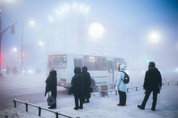 Ekstremalne mrozy w Rosji. Jakuck stawia czoła -45°C