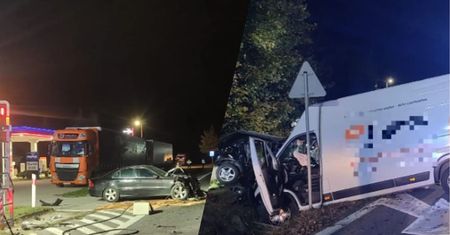 Nocny wypadek w świętokrzyskim. Zginęły dwie osoby, trzy są ranne