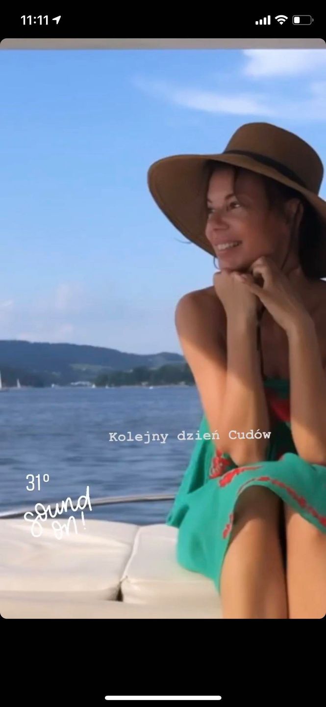 Edyta Górniak na jachcie