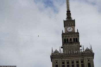 "Linia Czasu" nad Warszawą. Pierwsze takie przejście w historii