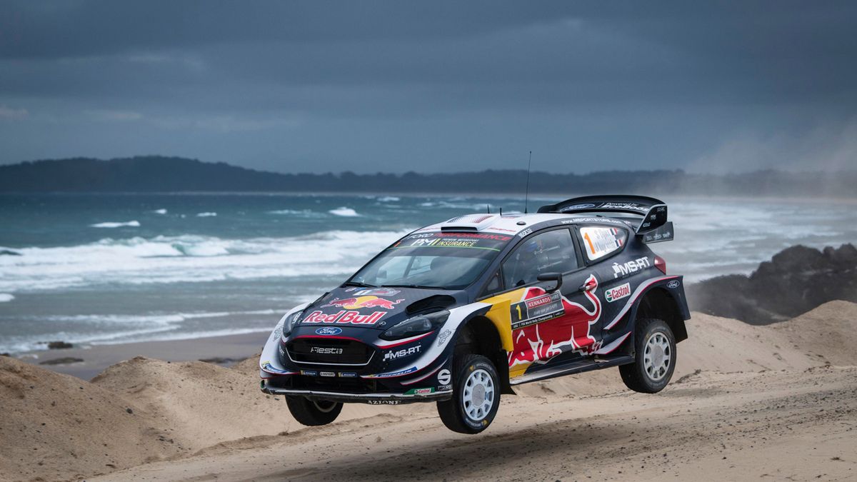 Sebastien Ogier za kierownicą Forda Fiesty WRC