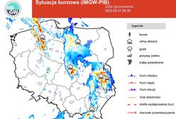 Pogoda. Gwałtowne burze nad Polską. Alerty IMGW rozszerzone