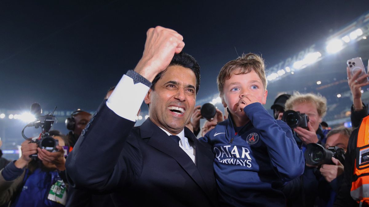 Getty Images / James Gill - Danehouse / Nasser Al-Khelaifi po awansie PSG do finału 