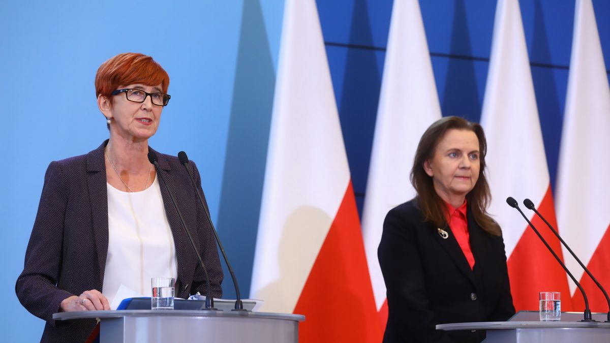 Minister rodziny Elżbieta Rafalska i prezes ZUS Gertruda Uścińska.