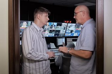 Daniel Nawrocki z Mariuszem Pilisem