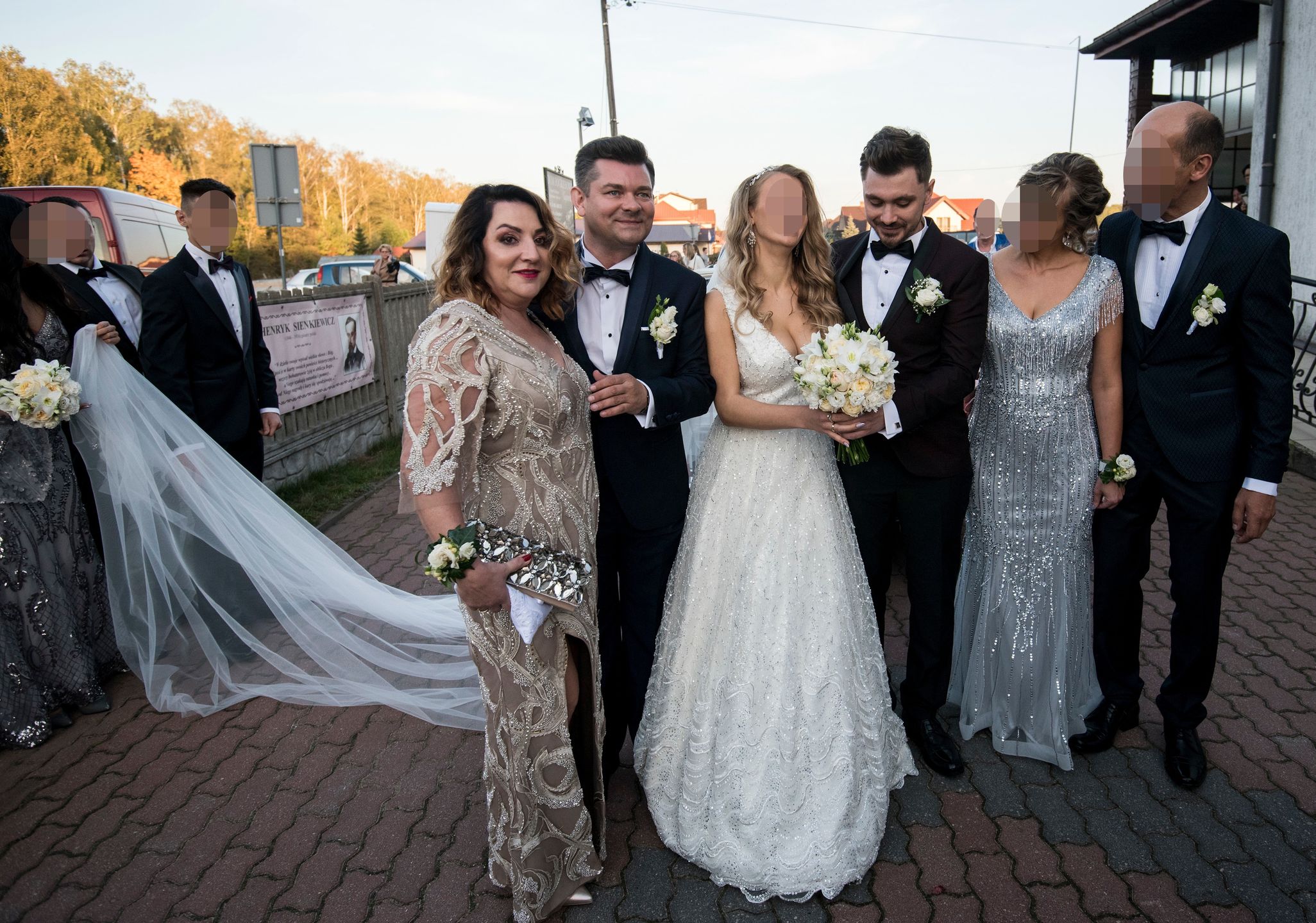 Rodziny Martyniuków i Golczyńskich na ślubie Daniela i Eweliny