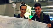 Miss Polonię na lotnisku przywitał... Lewandowski!