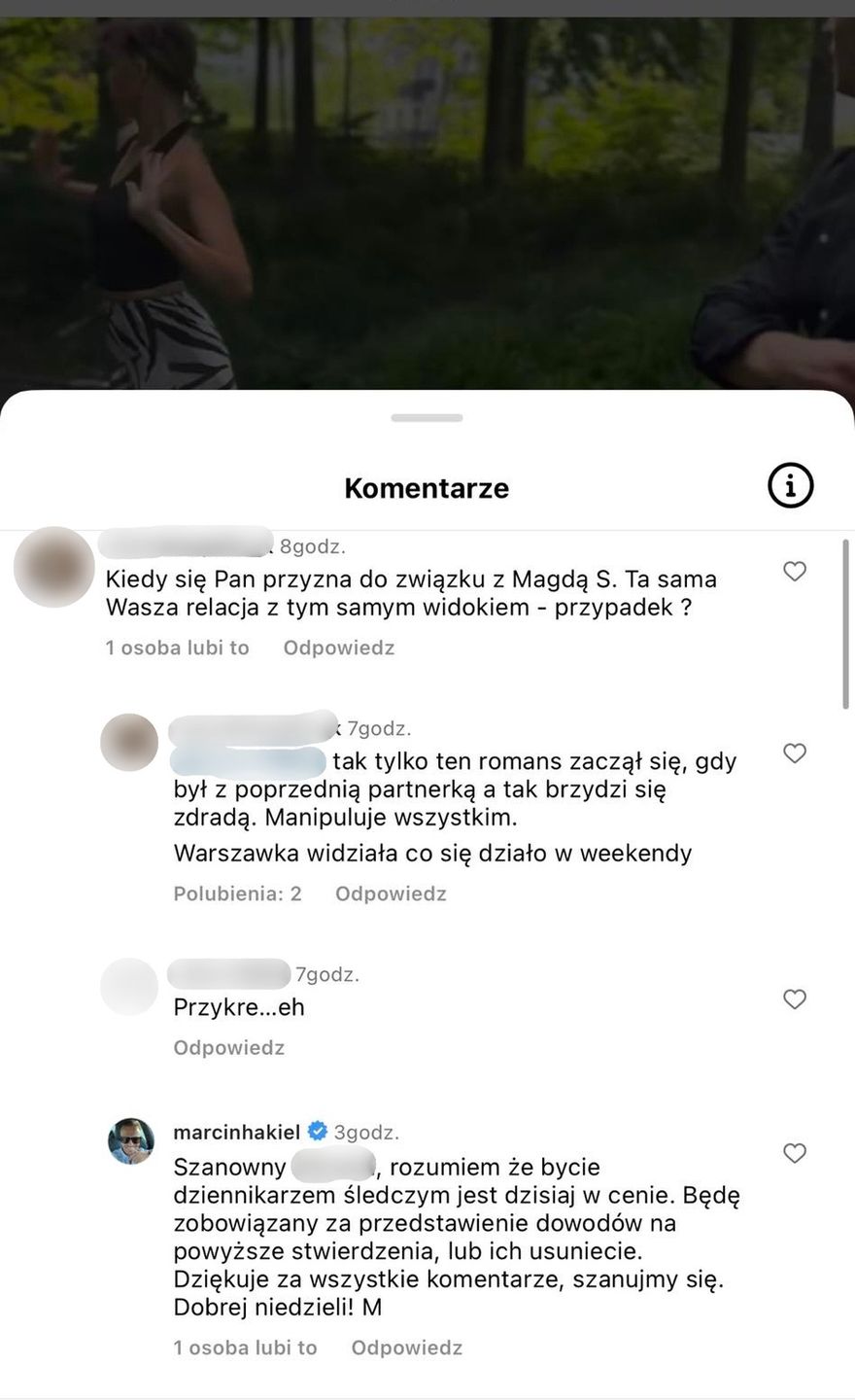 Internauta zarzuca Hakielowi zdradę