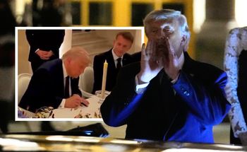 Jest nagranie z Wersalu. Trump złożył podpis pod porozumieniem