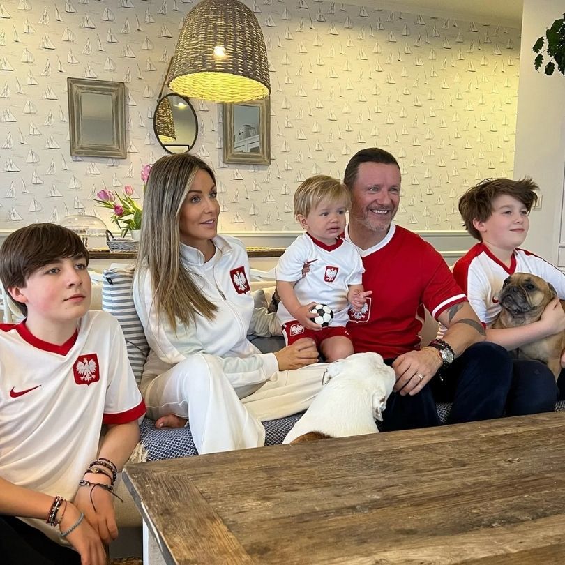 Małgorzata Rozenek i Radosław Majdan meldują gotowość na mecz Polska - Szwecja