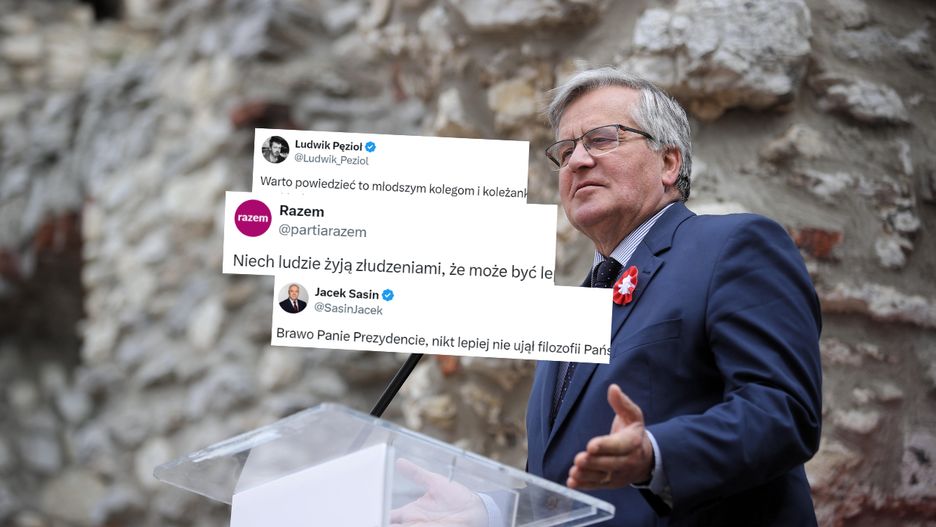 Lawina komentarzy po słowach Bronisława Komorowskiego