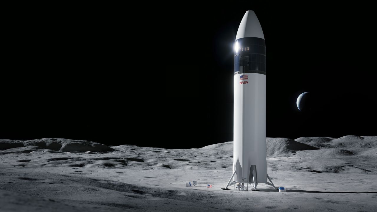 Ilustracja projektu
systemu lądowania w statku
kosmicznym SpaceX