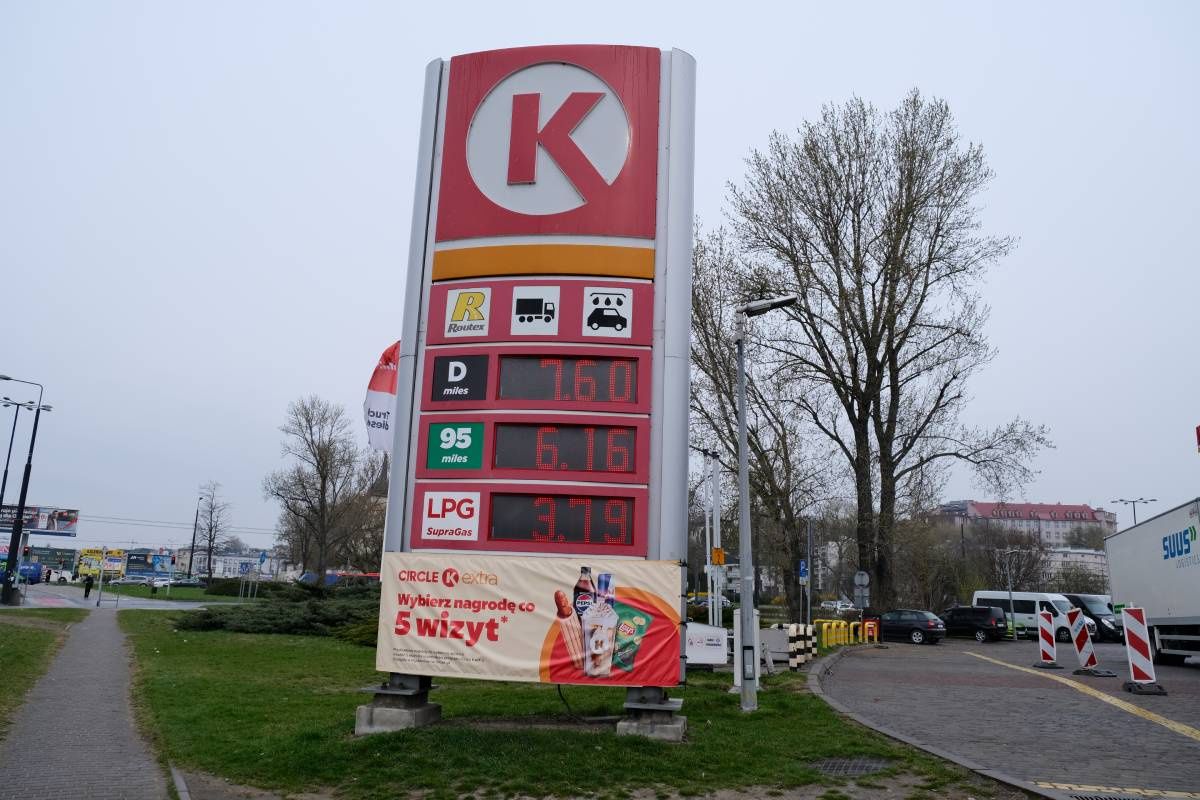 Ceny paliw na stacji Circle K przy al. Tysiąclecia we wtorek, 31.03.2026