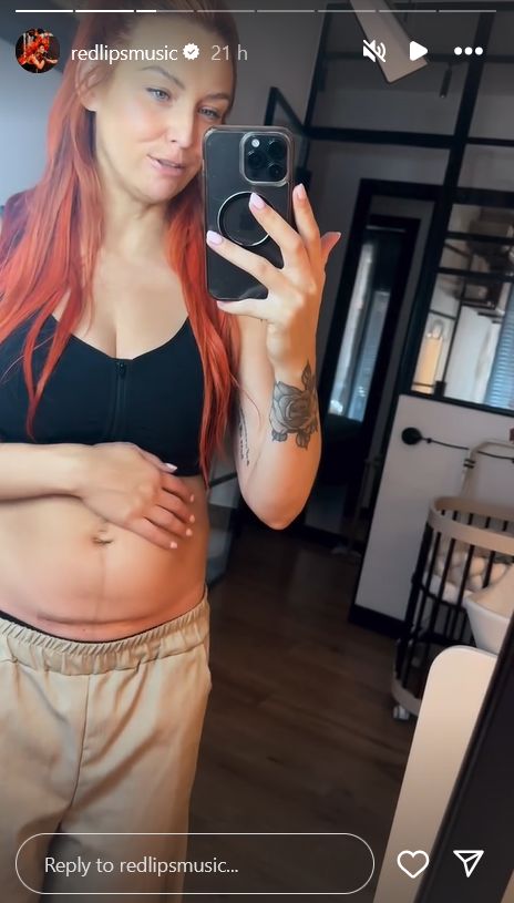 Ruda z Red Lips pokazuje brzuch 5 tygodni po porodzie