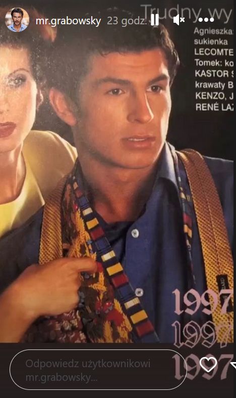 Tom już w młodości pojawiał się w ekskluzywnych modowych magazynach