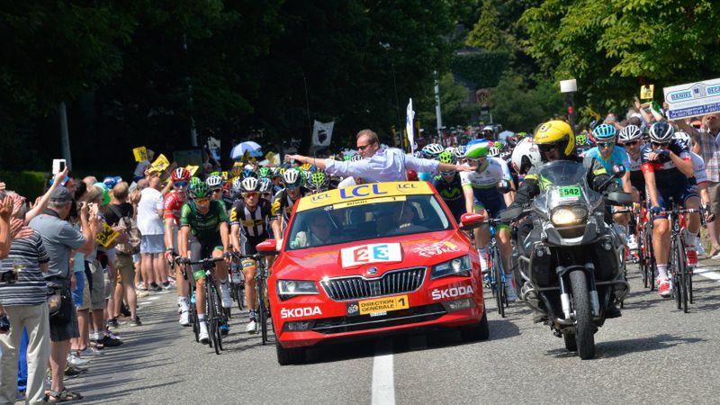 kolarze podczas Tour de France