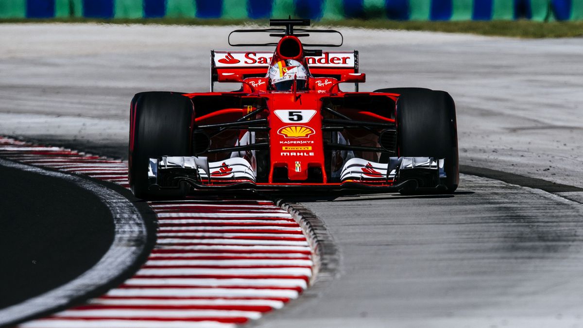 Sebastian Vettel w bolidzie Ferrari